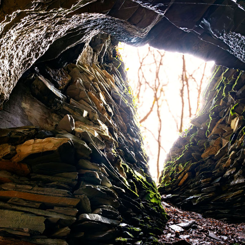 Imbocco di una cava sul Monte Capenardo. Foto di Davide Barbieri