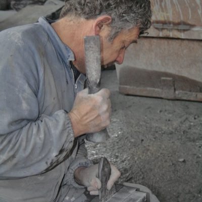 Spacchino al lavoro. Foto di Pietro Burzi